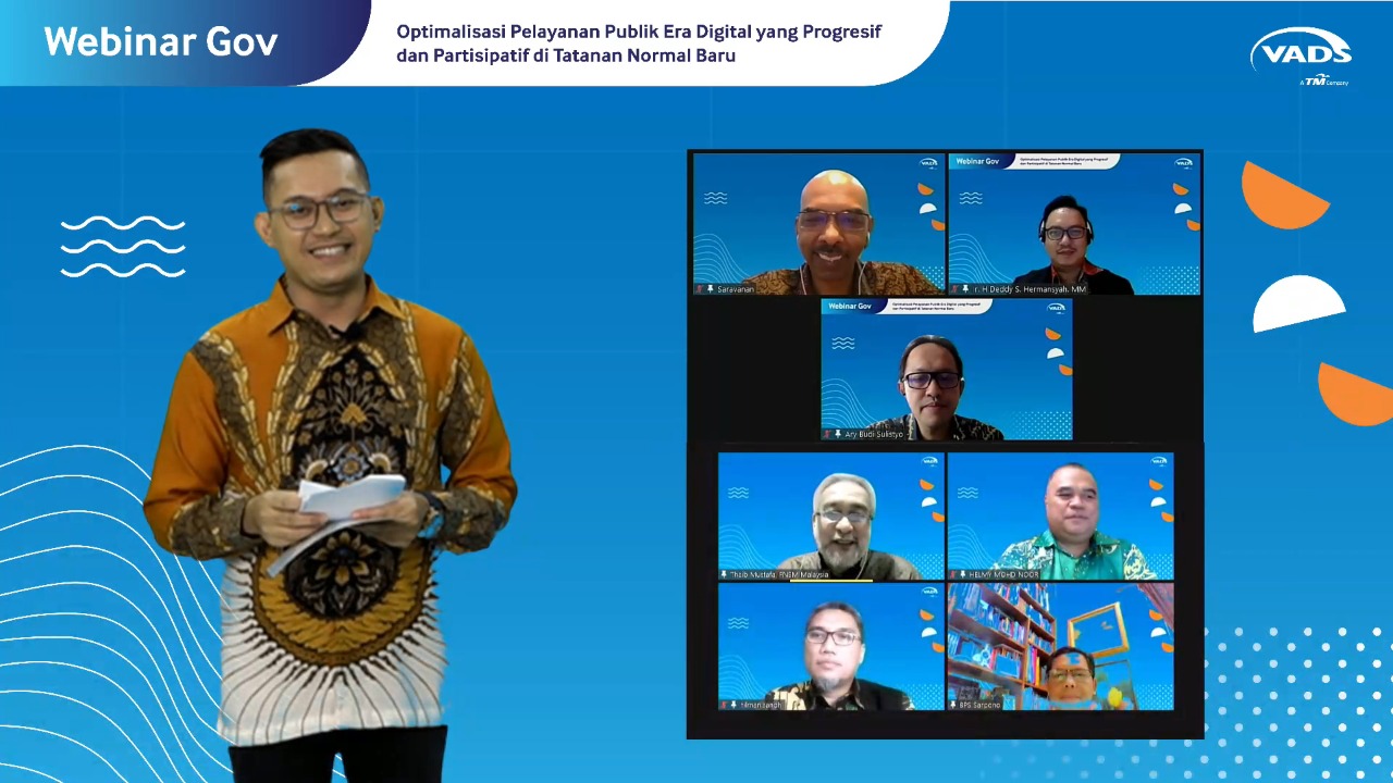 Image of VADS Indonesia Government Webinar 2021 “Optimalisasi Pelayanan Publik Era Digital yang Progresif dan Partisipatif di Tatanan Normal Baru”