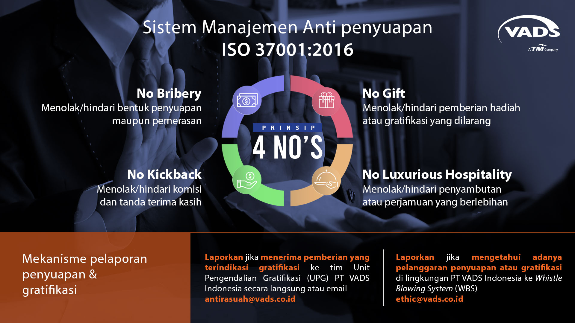 Image of Sosialisasi Kebijakan Anti Penyuapan PT VADS Indonesia