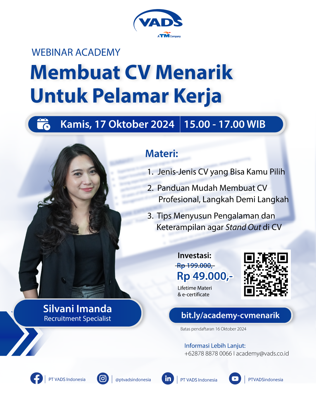 Image of Membuat CV Menarik Untuk Pelamar Kerja 