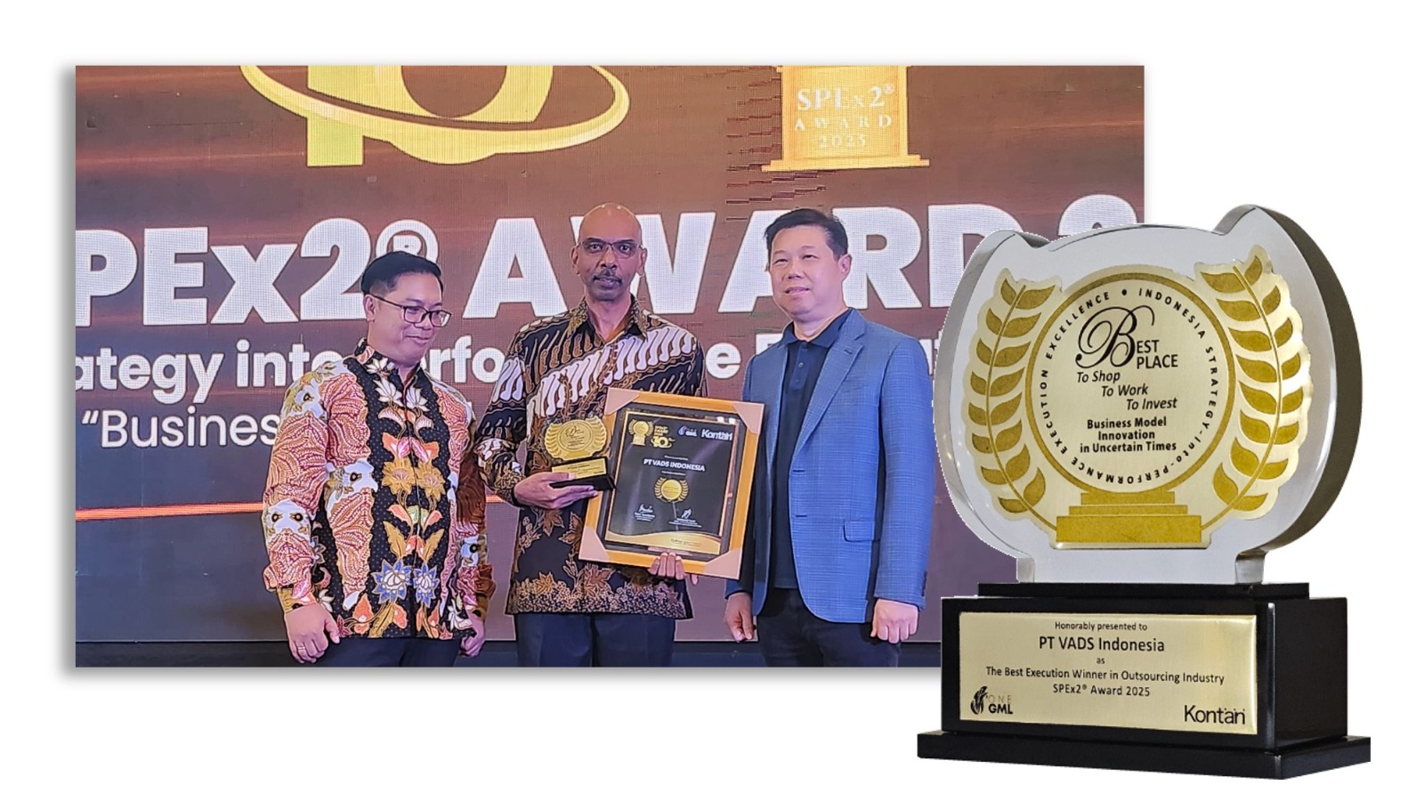 Image of PT VADS Indonesia Meraih Penghargaan “The Best Execution Winner in Outsourcing Industry” di SPEx2® Award 2025